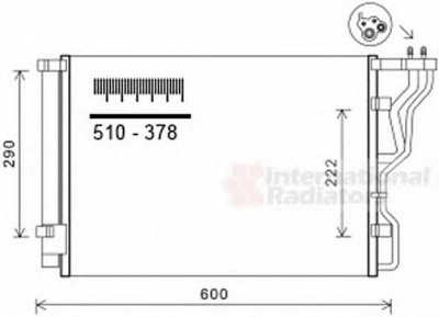 VAN WEZEL 82005299 -  Конденсатор, кондиционер